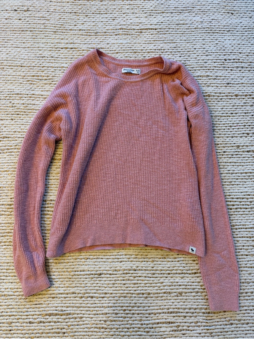 Cozy Ribbed Long-Sleeve Sweater - Dusty Rose